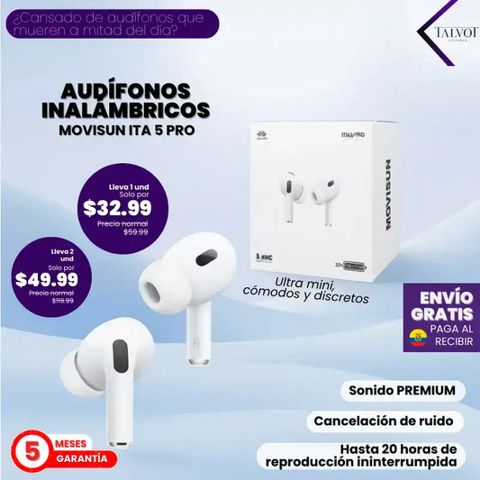Movisun ITA 5PRO | Audífonos Inalámbricos