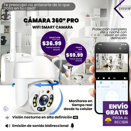 WIFI Smart Camera | Cámara 360° PRO