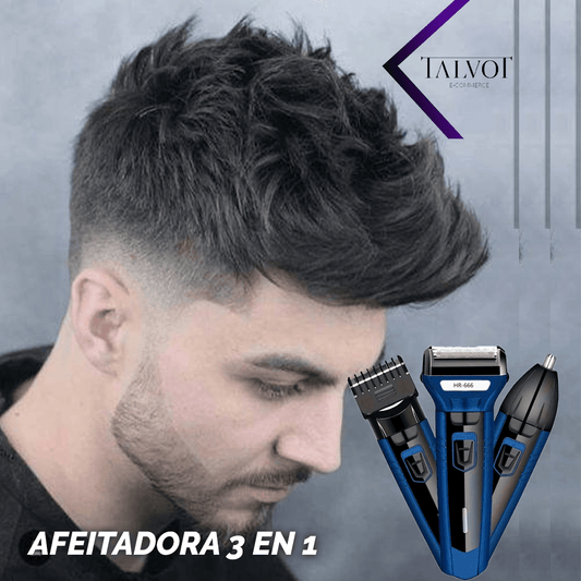 Máquina de afeitar 3 en 1