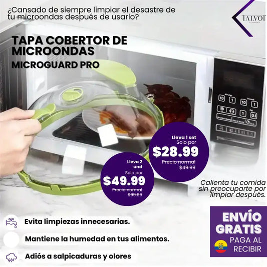 MICROGUARD Tapa Cobertor de Microondas